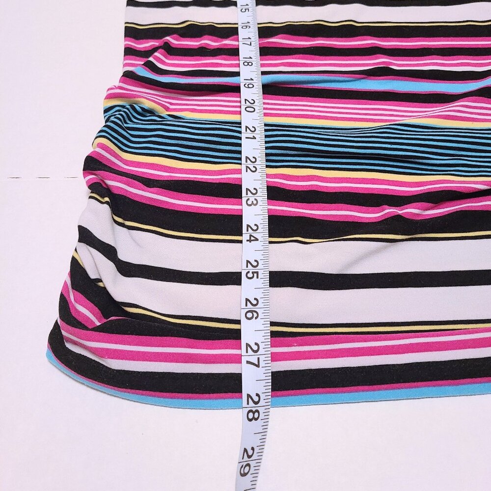 Bobbie Brooks Striped Ruched Tunic Top – Size Large - Picture 8 of 10